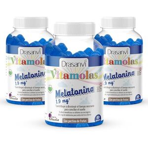 Drasanvi gominolas de Melatonina Ayudan a dormir Sueño de Calidad 1,9mg de melatonina cada una Vegano Sabor Ciruela 3x 60 Gominolas para dormir Drasanvi gominolas de Melatonina Ayudan a dormir Sueño de Calidad 1,9mg de melatonina cada una Vegano Sabor Ciruela 3x 60 Gominolas para dormir