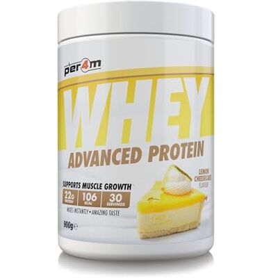 Per4m - Advanced Whey Protein - Lemon Cheesecake - 900g - Protein Powder Per4m - Advanced Whey Protein - Lemon Cheesecake - 900g - Protein Powder