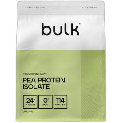 Bulk Proteína de Guisante Aislada, Chocolate con Menta, 2.5kg Batido de proteínas veganas, 83 Dosis Bulk Proteína de Guisante Aislada, Chocolate con Menta, 2.5kg Batido de proteínas veganas, 83 Dosis
