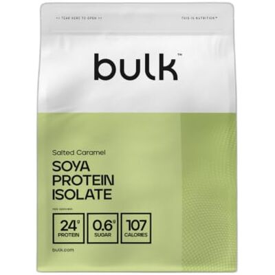 Bulk Proteína de Soja Aislada al, Caramelo, 2.5kg Batido de proteínas veganas, 83 Dosis Bulk Proteína de Soja Aislada al, Caramelo, 2.5kg Batido de proteínas veganas, 83 Dosis