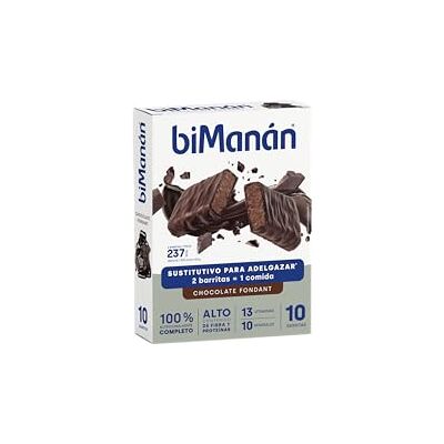 biManán Modelo Reemplazo de Comida - Barra de Chocolate Fondant 8 unidades biManán Modelo Reemplazo de Comida - Barra de Chocolate Fondant 8 unidades