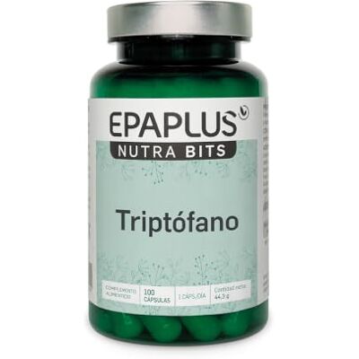 EPAPLUS Triptófano 300 mg 100 cápsulas veganas serotonina uso diario Triptófano 300 mg precursor de serotonina. Apoyo al bienestar emocional y descanso. 100 cápsulas veganas uso diario EPAPLUS Triptófano 300 mg 100 cápsulas veganas serotonina uso diario Triptófano 300 mg precursor de serotonina. Apoyo al bienestar emocional y descanso. 100 cápsulas veganas uso diario