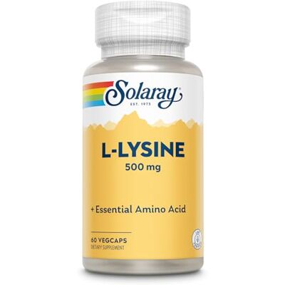 Solaray L-Lysina 60 cápsulas - Complemento Alimenticio Solaray L-Lysina 60 cápsulas - Complemento Alimenticio