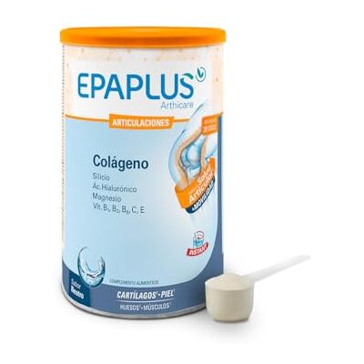 EPAPLUS Arthicare Colágeno Hidrolizado Neutro con Magnesio, 30 Días Complemento alimenticio con colágeno, magnesio, silicio, ácido hialurónico y vitaminas B1, B2, B6, C y E para articulaciones EPAPLUS Arthicare Colágeno Hidrolizado Neutro con Magnesio, 30 Días Complemento alimenticio con colágeno, magnesio, silicio, ácido hialurónico y vitaminas B1, B2, B6, C y E para articulaciones