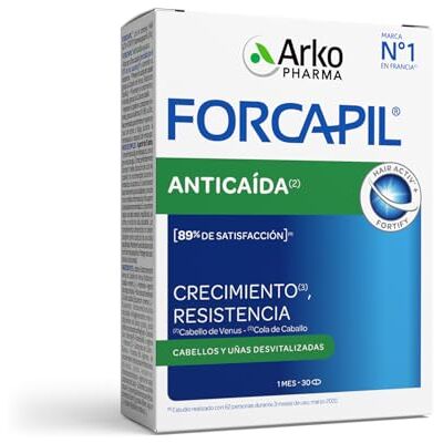 Arkopharma Forcapil Anticaída Cabello 30 Comprimidos Biotina Zinc Vitaminas Arkopharma Forcapil Anticaída Cabello 30 Comprimidos Biotina Zinc Vitaminas