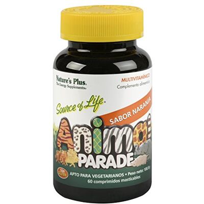 Nature's Plus Nature´s Plus Animal Parade Multivitamínico Naranja 60 Comprimidos Nature's Plus Nature´s Plus Animal Parade Multivitamínico Naranja 60 Comprimidos