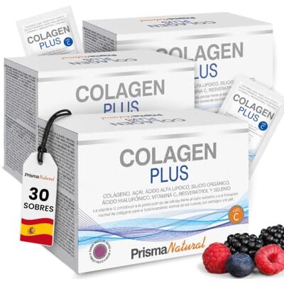Prisma Natural Colágeno Hidrolizado 3 uds. 90 sobres- Colagen Plus Antiaging con Ácido Hialurónico, Silicio Orgánico y Antioxidantes – Apoyo a Piel, Cabello, Uñas y Articulaciones – Fórmula Antiedad Prisma Natural Colágeno Hidrolizado 3 uds. 90 sobres- Colagen Plus Antiaging con Ácido Hialurónico, Silicio Orgánico y Antioxidantes – Apoyo a Piel, Cabello, Uñas y Articulaciones – Fórmula Antiedad