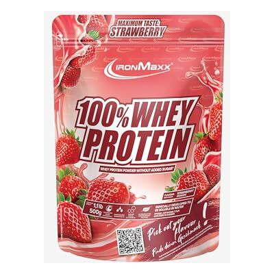 IronMaxx - 100% Whey Protein - Fresa - 500 g - Protein powder IronMaxx - 100% Whey Protein - Fresa - 500 g - Protein powder