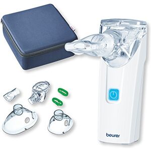 Beurer IH 55 Nebulizador, inhalador con tecnología de membrana oscilante, portátil y silencioso, función de autolimpieza, para enfermedades de las vías respiratorias