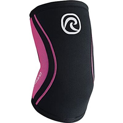 Rehband codera de SBR/neopreno de 5 mm, elbow sleeve para deportes de fuerza, diseño anatómico, antideslizante y ajuste ceñido para mujer y hombre, Color:Negro/Rosa, Talla:XS Rehband codera de SBR/neopreno de 5 mm, elbow sleeve para deportes de fuerza, diseño anatómico, antideslizante y ajuste ceñido para mujer y hombre, Color:Negro/Rosa, Talla:XS