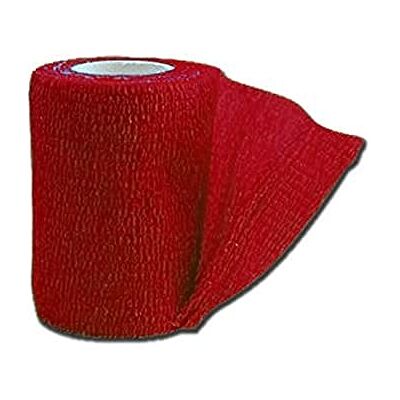 GIMA , Vendas elásticas de colores Previtnt en tela no tejida, autoadhesiva, roja, 10 cm x 4,5 m, paquete 10 piezas, GIMA , Vendas elásticas de colores Previtnt en tela no tejida, autoadhesiva, roja, 10 cm x 4,5 m, paquete 10 piezas,