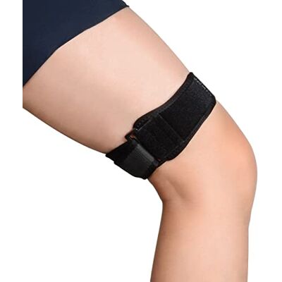 supregear Rodilla Protector Cinta para Tendón, Soporte Ajustable de Envoltura de Compresión Iliotibial, Rodilla, Muslo, Cadera y Síndrome ITB, Abrazadera Estabilizadora Osgood Schlatters, Negro supregear Rodilla Protector Cinta para Tendón, Soporte Ajustable de Envoltura de Compresión Iliotibial, Rodilla, Muslo, Cadera y Síndrome ITB, Abrazadera Estabilizadora Osgood Schlatters, Negro