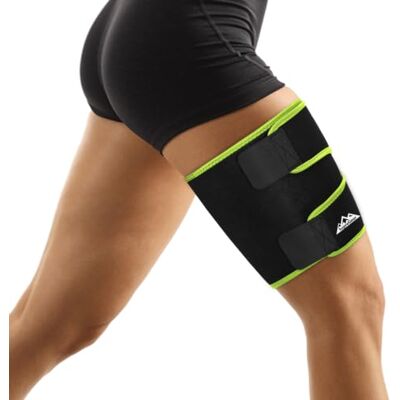 supregear Thigh Wraps Support, Compresión Ajustable Neopreno Manga del Muslo Transpirable Antideslizante Upper Leg Brace para Unisex Tirado del Músculo de la Ingle Cuádriceps, Negro + Verde Hierba, XL supregear Thigh Wraps Support, Compresión Ajustable Neopreno Manga del Muslo Transpirable Antideslizante Upper Leg Brace para Unisex Tirado del Músculo de la Ingle Cuádriceps, Negro + Verde Hierba, XL