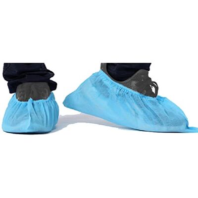 GIMA Calzado, Cubrezapatos, Desechable, Ligero, con Banda Elástica, Dispositivo Médico Clase I, 2000 uds en 20 bolsas de 100 cada una GIMA Calzado, Cubrezapatos, Desechable, Ligero, con Banda Elástica, Dispositivo Médico Clase I, 2000 uds en 20 bolsas de 100 cada una