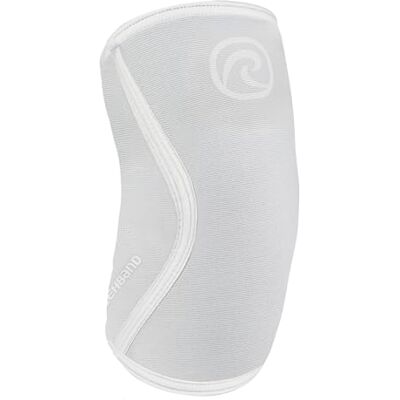 Rehband codera de SBR/neopreno de 5 mm, elbow sleeve para deportes de fuerza, diseño anatómico, antideslizante y ajuste ceñido para mujer y hombre, Color:Arctic/White, Talla:M Rehband codera de SBR/neopreno de 5 mm, elbow sleeve para deportes de fuerza, diseño anatómico, antideslizante y ajuste ceñido para mujer y hombre, Color:Arctic/White, Talla:M