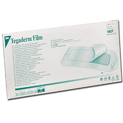 3M Tegaderm apósito transparente e impermeable, estéril,10x25cm, paquete de 20, 3M Tegaderm apósito transparente e impermeable, estéril,10x25cm, paquete de 20,