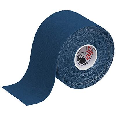 ALPIDEX Cinta Kinesiología Tape 5 m x 5 cm Cinta Muscular E- Book Ejemplos Aplicación, Color:azul oscuro, Cantidad:1 rollo ALPIDEX Cinta Kinesiología Tape 5 m x 5 cm Cinta Muscular E- Book Ejemplos Aplicación, Color:azul oscuro, Cantidad:1 rollo