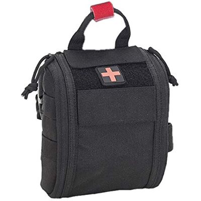 ELITE BAGS , Fast'S Botiquín Individual Pernera Molle, Poliamida Negro ELITE BAGS , Fast'S Botiquín Individual Pernera Molle, Poliamida Negro