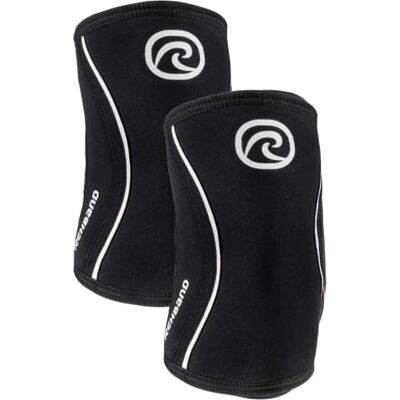 Rehband codera de SBR/neopreno de 5 mm, elbow sleeve para deportes de fuerza, diseño anatómico, antideslizante y ajuste ceñido para mujer y hombre, Color:Negro 1 Par, Talla:XL Rehband codera de SBR/neopreno de 5 mm, elbow sleeve para deportes de fuerza, diseño anatómico, antideslizante y ajuste ceñido para mujer y hombre, Color:Negro 1 Par, Talla:XL