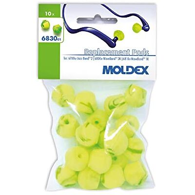 MOLDEX 6830 "Waveband/Jazz-Band 2" Tapones de repuesto para tapones para los oídos, multicolor (10 pares) MOLDEX 6830 "Waveband/Jazz-Band 2" Tapones de repuesto para tapones para los oídos, multicolor (10 pares)