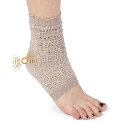 Spikenergy Tobillera para Esguince Electro Magnetoterapia Fascitis Plantar Mujer y Hombre, Inflamaciones, Dispositivo Médico Deducible Made in Italy, Beige, L Spikenergy Tobillera para Esguince Electro Magnetoterapia Fascitis Plantar Mujer y Hombre, Inflamaciones, Dispositivo Médico Deducible Made in Italy, Beige, L