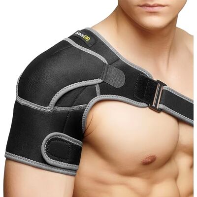 BraceUP Hombrera Ortopedica, Hombrera Ajustable Soporte con bolsillo para bolsas de hielom Apoyo de Hombro de Neopreno Transpirable Hombre/Mujer BraceUP Hombrera Ortopedica, Hombrera Ajustable Soporte con bolsillo para bolsas de hielom Apoyo de Hombro de Neopreno Transpirable Hombre/Mujer