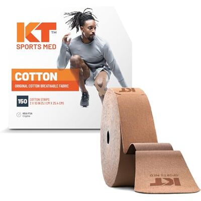 KT TAPE KT Original Jumbo Tape Precut Beige One Size Tapes, Adultos Unisex KT TAPE KT Original Jumbo Tape Precut Beige One Size Tapes, Adultos Unisex