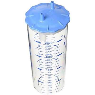 GIMA autoclavabile macetas para bolsas desechables con tapa, 2000 ml GIMA autoclavabile macetas para bolsas desechables con tapa, 2000 ml