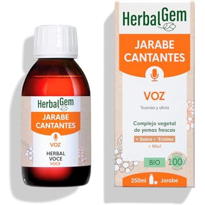 PRANAROM HERBALGEM Jarabe de los Cantores BIO 250 ml – Cuerdas Vocales y Voz PRANAROM HERBALGEM Jarabe de los Cantores BIO 250 ml – Cuerdas Vocales y Voz