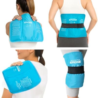 Boston Tech EPIONE Bolsa de Gel Frío y Calor con Correas Compresa Grande para Hombros, Rodillera, Codos, Caderas y Espalda Terapia para Lesiones, Esguinces, Hinchazón y Dolor Muscular (27 x 37 cm) Boston Tech EPIONE Bolsa de Gel Frío y Calor con Correas Compresa Grande para Hombros, Rodillera, Codos, Caderas y Espalda Terapia para Lesiones, Esguinces, Hinchazón y Dolor Muscular (27 x 37 cm)