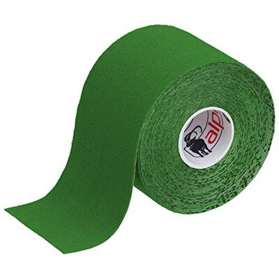 ALPIDEX Cinta Kinesiología Tape 5 m x 5 cm Cinta Muscular E- Book Ejemplos Aplicación, Color:verde, Cantidad:1 rollo ALPIDEX Cinta Kinesiología Tape 5 m x 5 cm Cinta Muscular E- Book Ejemplos Aplicación, Color:verde, Cantidad:1 rollo
