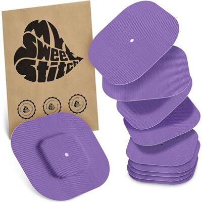 MySweetStitch Simplera Overpatch Square – 10x parches de fijación cuadrados, sujeción extra fuerte sobre el sensor, impermeable & suave para la piel, hipoalergénico, Made in Germany, Purple MySweetStitch Simplera Overpatch Square – 10x parches de fijación cuadrados, sujeción extra fuerte sobre el sensor, impermeable & suave para la piel, hipoalergénico, Made in Germany, Purple
