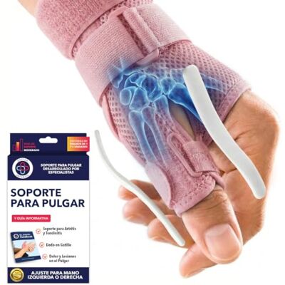Dr. Arthritis Muñequera Con Férula Descarga para Pulgar Desarrollada por Médicos Ajustable para Hombre y Mujer, Mano Derecha e Izquierda, Incluye Manual Sanitario (Rosa) Dr. Arthritis Muñequera Con Férula Descarga para Pulgar Desarrollada por Médicos Ajustable para Hombre y Mujer, Mano Derecha e Izquierda, Incluye Manual Sanitario (Rosa)