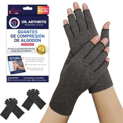 Dr. Arthritis Guantes Artritis Desarrollados por Médicos Guantes Sin Dedos Compresión para Aliviar Síntomas Artritis, Enfermedad de Raynaud y Túnel Carpiano Incluye Manual Escrito por Médico (S Pares) Dr. Arthritis Guantes Artritis Desarrollados por Médicos Guantes Sin Dedos Compresión para Aliviar Síntomas Artritis, Enfermedad de Raynaud y Túnel Carpiano Incluye Manual Escrito por Médico (S Pares)