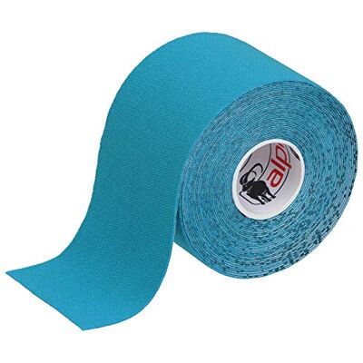 ALPIDEX Cinta Kinesiología Tape 5 m x 5 cm Cinta Muscular E- Book Ejemplos Aplicación, Color:azul claro, Cantidad:1 rollo ALPIDEX Cinta Kinesiología Tape 5 m x 5 cm Cinta Muscular E- Book Ejemplos Aplicación, Color:azul claro, Cantidad:1 rollo