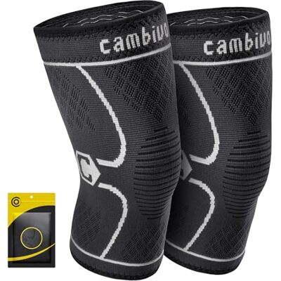 CAMBIVO Rodilleras Gym de Compresion Transpirable y Antideslizante para Deporte CAMBIVO Rodilleras Gym de Compresion Transpirable y Antideslizante para Deporte