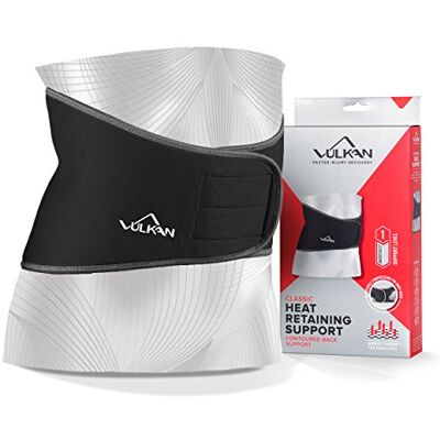 Vulkan Vulk Un soporte de espalda contorneado clásico, XS, 60 a 70 cm, soporte lumbar para dolor muscular y postura, cinturón lumbar para estabilidad lumbosacra, soporte para entrenamiento Vulkan Vulk Un soporte de espalda contorneado clásico, XS, 60 a 70 cm, soporte lumbar para dolor muscular y postura, cinturón lumbar para estabilidad lumbosacra, soporte para entrenamiento