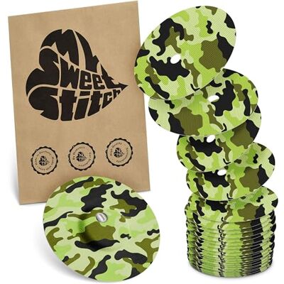 MySweetStitch FreeStyle Libre 3/3 Plus Overpatch – 25x parches de fijación redondos, sujeción extra fuerte sobre el sensor, impermeable & suave para la piel, hipoalergénico, Camouflage MySweetStitch FreeStyle Libre 3/3 Plus Overpatch – 25x parches de fijación redondos, sujeción extra fuerte sobre el sensor, impermeable & suave para la piel, hipoalergénico, Camouflage