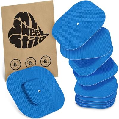 MySweetStitch Simplera Overpatch Square – 10x parches de fijación cuadrados, sujeción extra fuerte sobre el sensor, impermeable & suave para la piel, hipoalergénico, Made in Germany, Blue MySweetStitch Simplera Overpatch Square – 10x parches de fijación cuadrados, sujeción extra fuerte sobre el sensor, impermeable & suave para la piel, hipoalergénico, Made in Germany, Blue