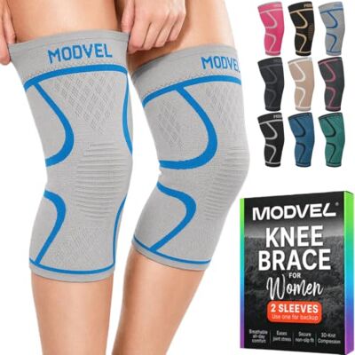 MODVEL Paquete de 2 Rodilleras de Compresión para Hombres y Mujeres MODVEL Paquete de 2 Rodilleras de Compresión para Hombres y Mujeres
