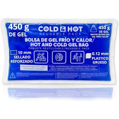 SURGICALMED Bolsa de Gel Frío/Calor Reutilizable (26 x 15 cm) Bolsa Flexible Multifuncional Ideal para Terapias, Dolor Muscular, Fiebre y Lesiones Deportivas Aptas para Nevera y Microondas SURGICALMED Bolsa de Gel Frío/Calor Reutilizable (26 x 15 cm) Bolsa Flexible Multifuncional Ideal para Terapias, Dolor Muscular, Fiebre y Lesiones Deportivas Aptas para Nevera y Microondas