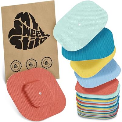 MySweetStitch Simplera Overpatch Square – 25x parches de fijación cuadrados, sujeción extra fuerte sobre el sensor, impermeable & suave para la piel, hipoalergénico, Made in Germany, Pastel MySweetStitch Simplera Overpatch Square – 25x parches de fijación cuadrados, sujeción extra fuerte sobre el sensor, impermeable & suave para la piel, hipoalergénico, Made in Germany, Pastel