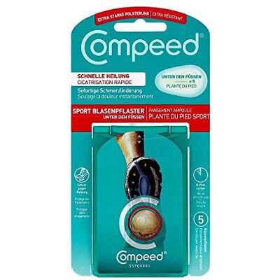Compeed Sport Blasenpflaster unter den Füßen, 5 pzas Esparadrapo Compeed Sport Blasenpflaster unter den Füßen, 5 pzas Esparadrapo