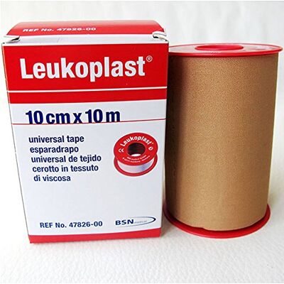 BSN Medical Esparadrapo de Tela Leukoplast color carne 10cmx10-Unidad BSN Medical Esparadrapo de Tela Leukoplast color carne 10cmx10-Unidad