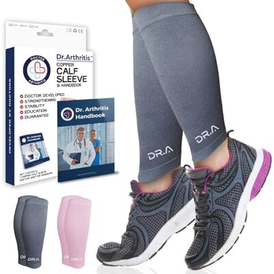 Dr. Arthritis Medias Compresión Hombre Desarrolladas por Médicos Compresivos Gemelos para Running, Alivio Dolor, Recuperación Muscular, Varices y Piernas Cansadas Unisex (Talla S, Gris, 1 Par) Dr. Arthritis Medias Compresión Hombre Desarrolladas por Médicos Compresivos Gemelos para Running, Alivio Dolor, Recuperación Muscular, Varices y Piernas Cansadas Unisex (Talla S, Gris, 1 Par)