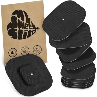 MySweetStitch Simplera Overpatch Square – 10x parches de fijación cuadrados, sujeción extra fuerte sobre el sensor, impermeable & suave para la piel, hipoalergénico, Made in Germany, Black MySweetStitch Simplera Overpatch Square – 10x parches de fijación cuadrados, sujeción extra fuerte sobre el sensor, impermeable & suave para la piel, hipoalergénico, Made in Germany, Black