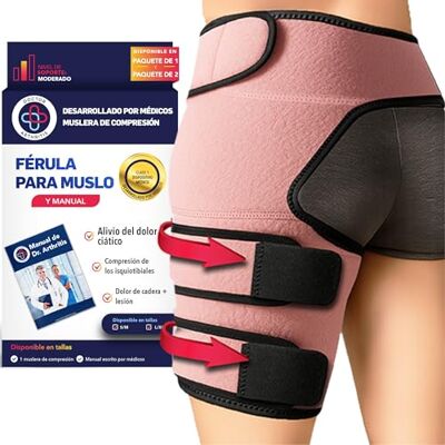 Dr. Arthritis Musleras Compresión Mujer Desarrolladas por Médicos Alivio del Dolor de Ciática y Síndrome Piriforme Soporte para Muslo e Isquiotibiales Unisex (Talla L/XL, Rosa) Dr. Arthritis Musleras Compresión Mujer Desarrolladas por Médicos Alivio del Dolor de Ciática y Síndrome Piriforme Soporte para Muslo e Isquiotibiales Unisex (Talla L/XL, Rosa)