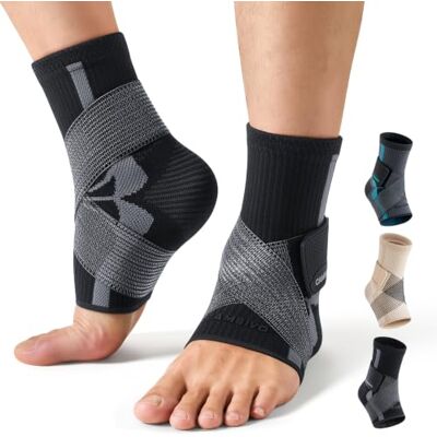 CAMBIVO Tobillera Deportiva, Soporte de Transpirable con Correas Extraíbles CAMBIVO Tobillera Deportiva, Soporte de Transpirable con Correas Extraíbles