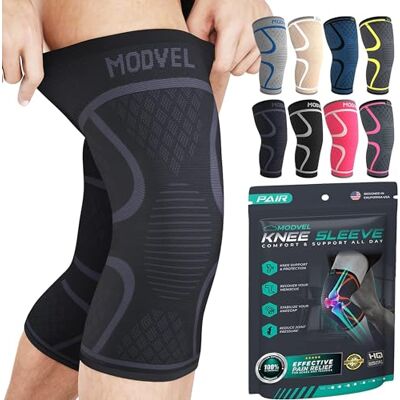 MODVEL Paquete de 2 Rodilleras de Compresión para Hombres y Mujeres MODVEL Paquete de 2 Rodilleras de Compresión para Hombres y Mujeres