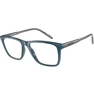 Arnette Marcos de gafas graduadas para hombre, Big Bad Verde azulado transparente, 54 mm Arnette Marcos de gafas graduadas para hombre, Big Bad Verde azulado transparente, 54 mm